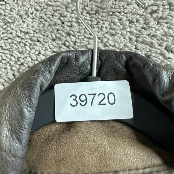 VINTAGE Reeds Sportswear Leather Jacket Mens 46R Brown Soft Leather Bomber - Picture 16 of 16